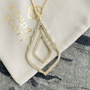 Kendra Scott Gold Long Pendant Necklace - Simon
